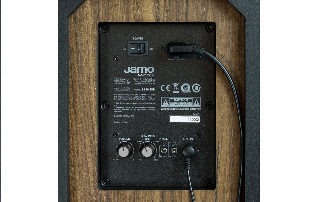 Сабвуфери Jamo S 810 SUB Walnut