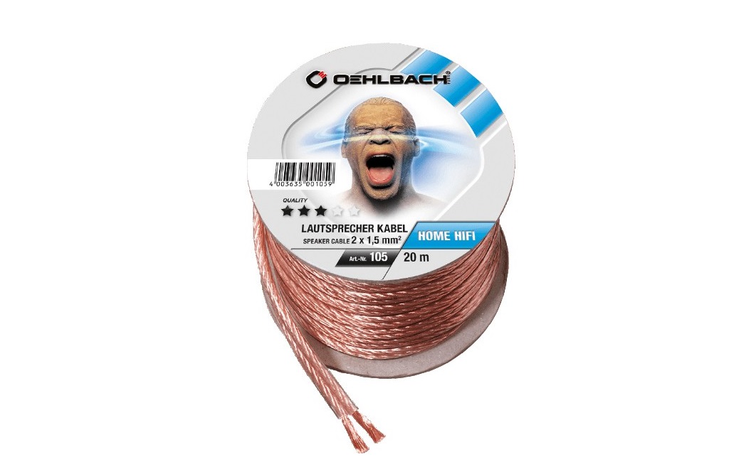 Акустичні кабелі hlbach Speaker Wire SP-15/2000 2x1,50mm, 20m.