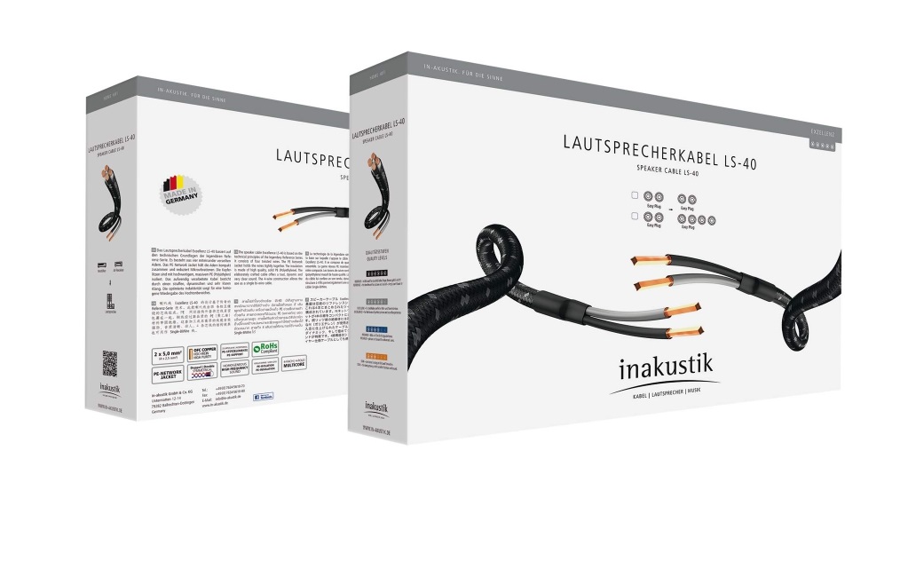 Акустичні кабелі Inakustik Exzellenz LS-40 Set 2 x 3m Easy Plug SW