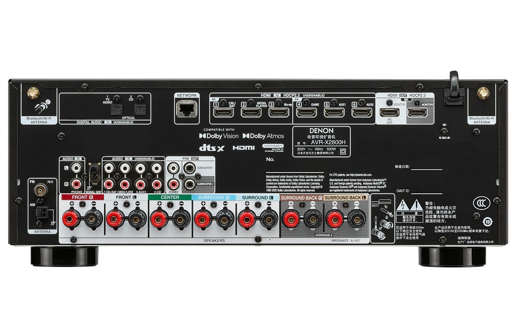 AV Ресівери Denon AVR-X2800H 8K (7.2 сh) Black