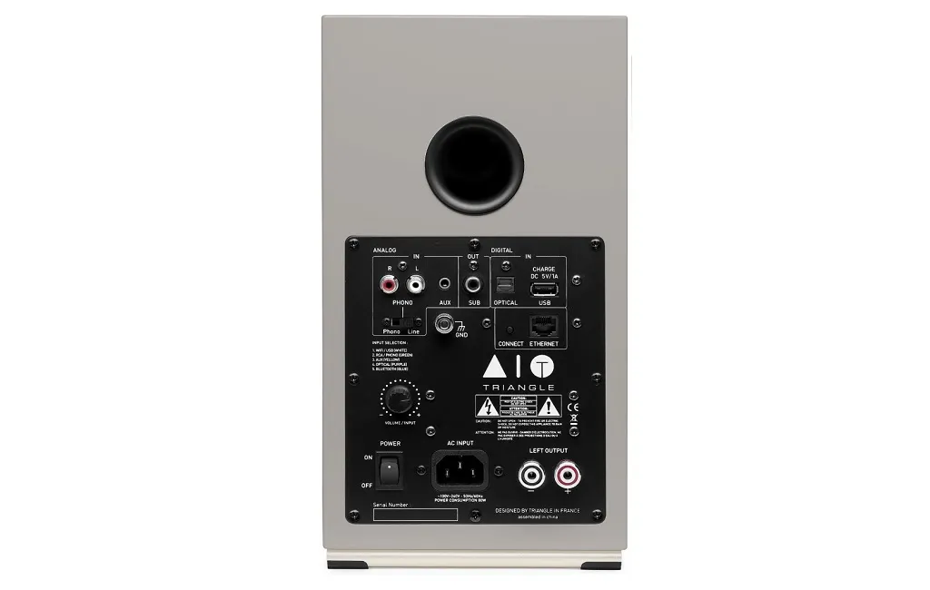 Активна полична акустика TRIANGLE AIO TWIN Linen Grey