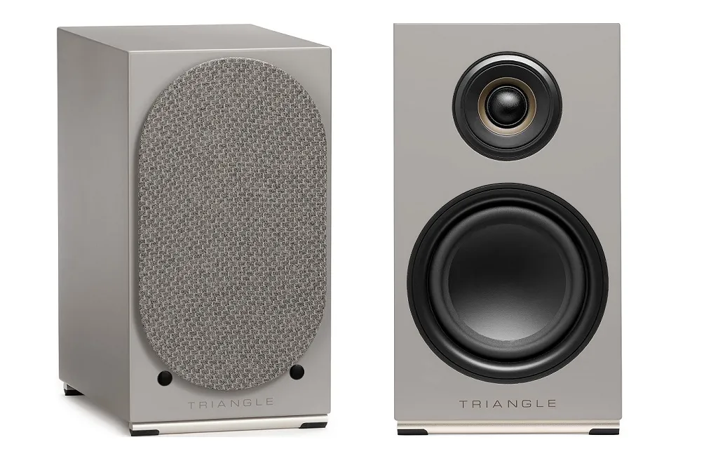 Активна полична акустика TRIANGLE AIO TWIN Linen Grey