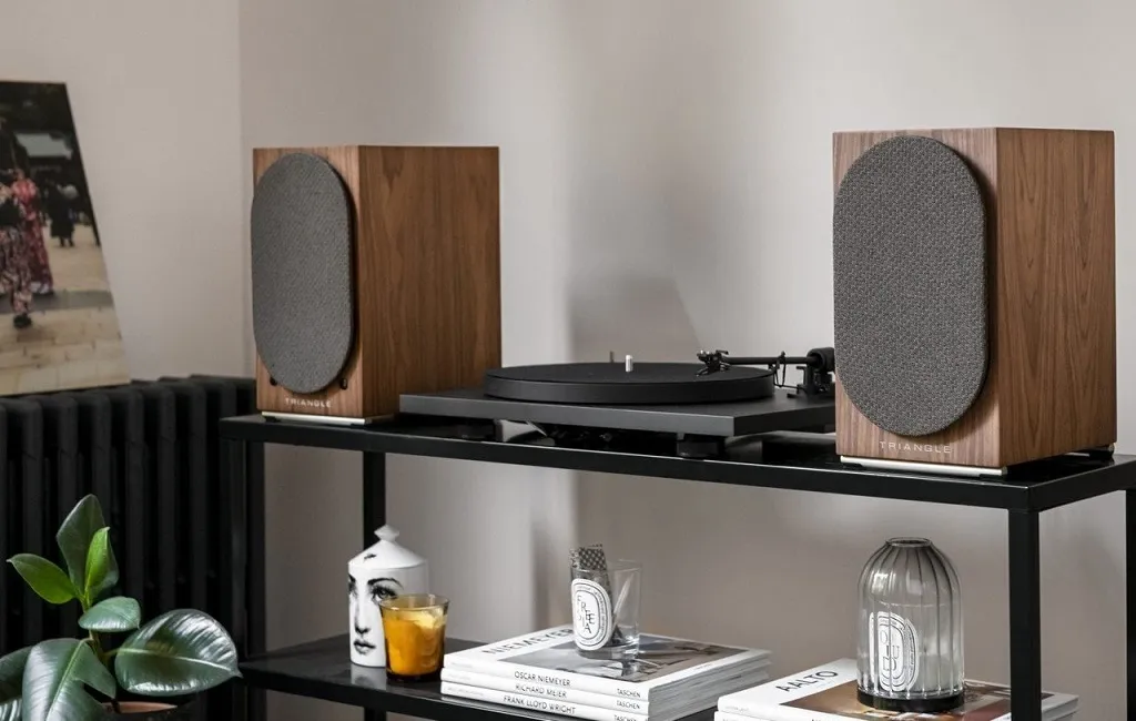 Активная полочная акустика TRIANGLE AIO TWIN Brown Maple