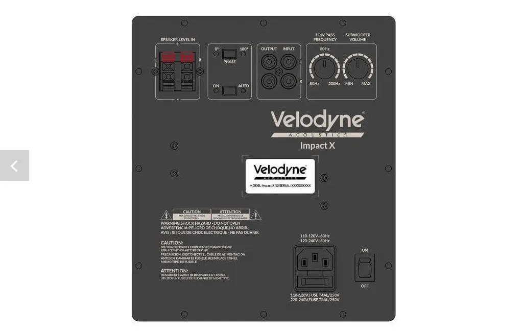 Сабвуфери Velodyne Impact X 12 White