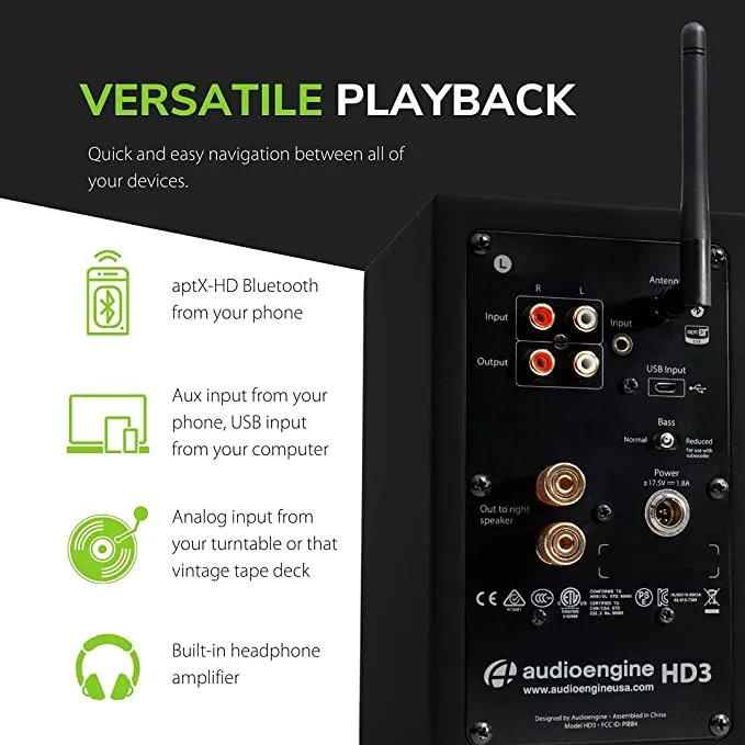 Активная полочная акустика Audioengine HD3-Black