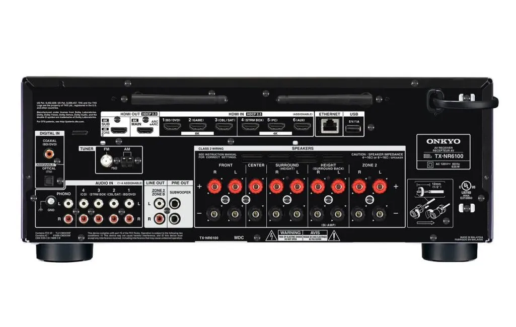 AV Ресівери Onkyo TX-NR6100 Black