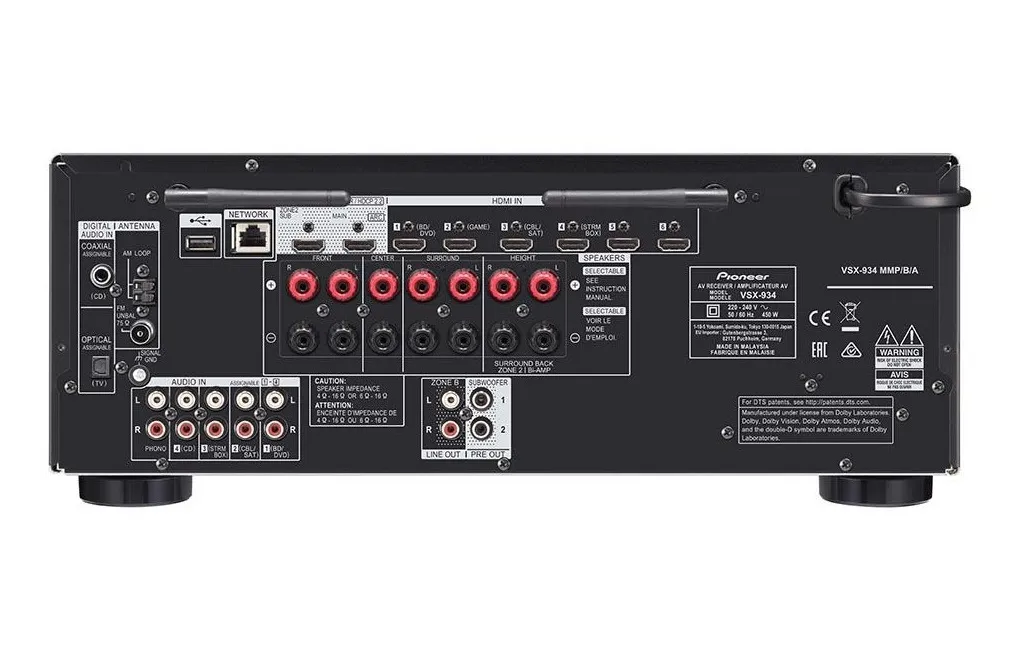 AV Ресівери Pioneer VSX-934 Black