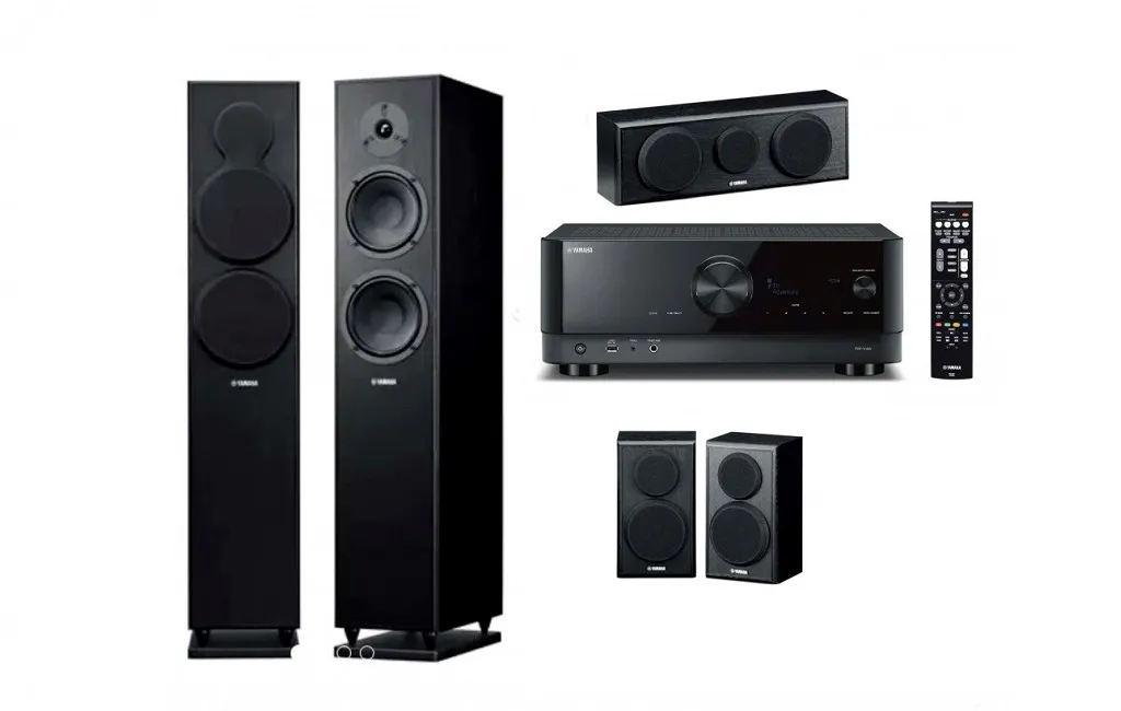 Комплекти домашніх кінотеатрів Yamaha Kino SYSTEM 4150A (RX-V4A + NS-F150 + NS-P150) Black