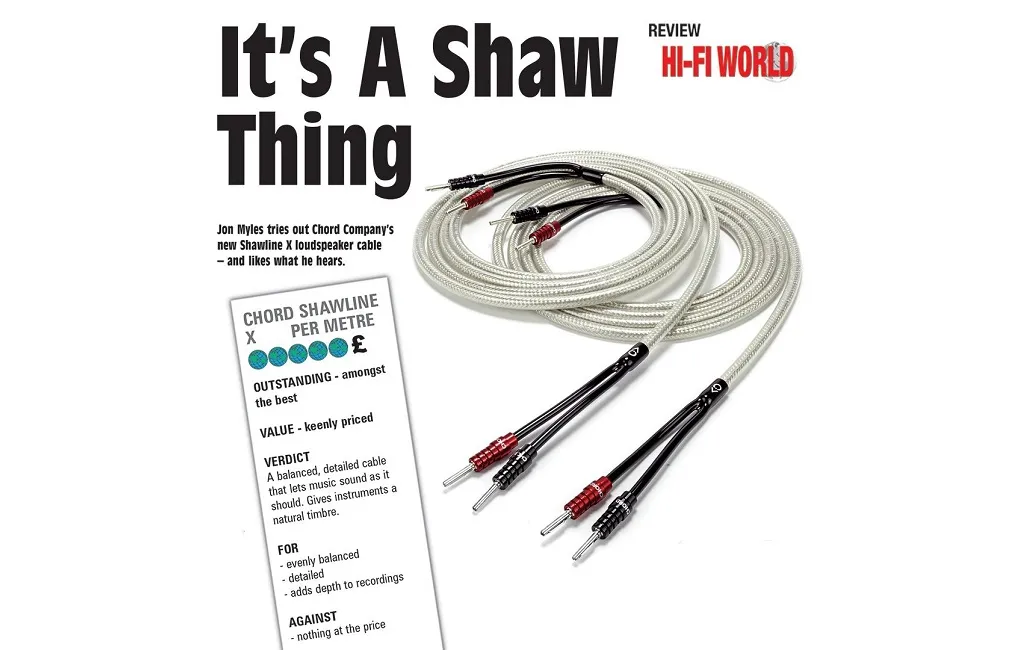 Акустические кабели CHORD ShawlineX Speaker Cable 2.5m
