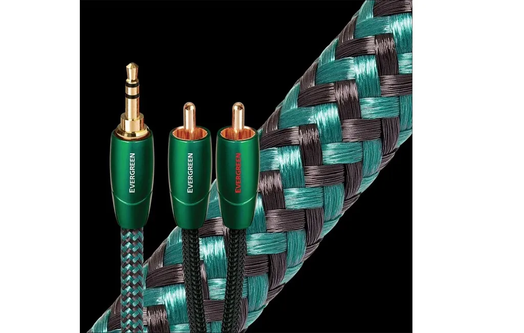 Міжблочні кабелі AUDIOQUEST 2.0m EVERGREEN 3.5mm > RCA