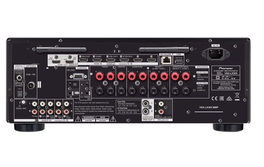 AV Ресівери Pioneer VSX-LX305 Black