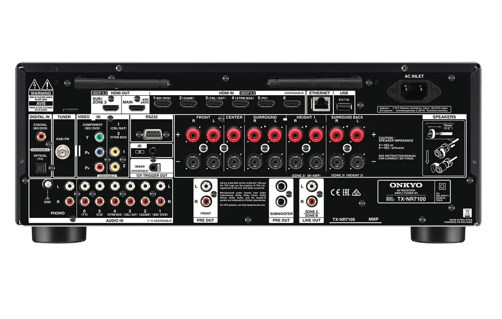 AV Ресиверы Onkyo TX-NR7100 Black