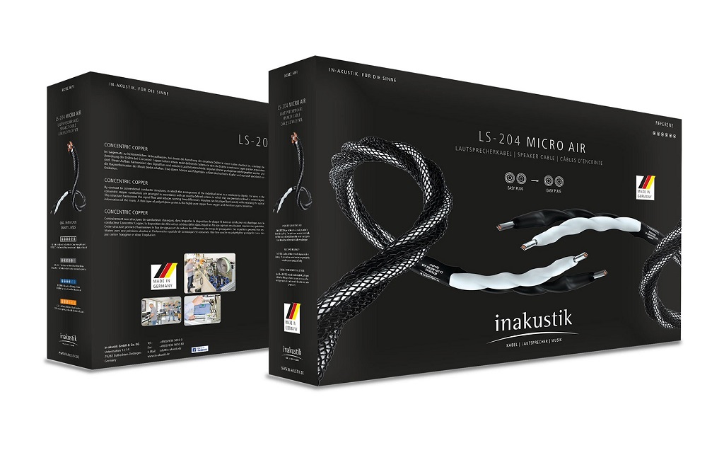 Акустичні кабелі Inakustik Referenz LS-204 Air Spade SBW 2 x 3m