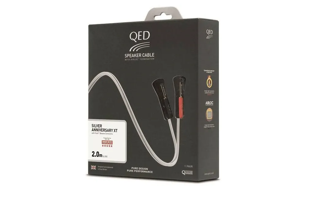 Акустические кабели QED Silver Anniversary XT Pre-Term Speaker Cable 2m (QE1430)