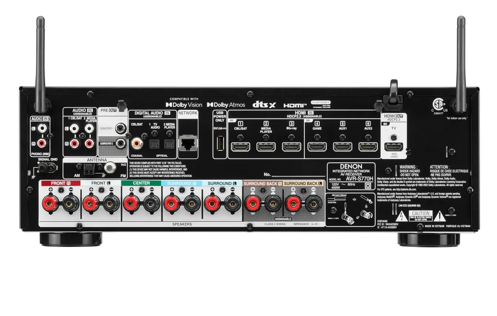 AV Ресиверы  Denon AVR-S 770H (7.2 сh) Black