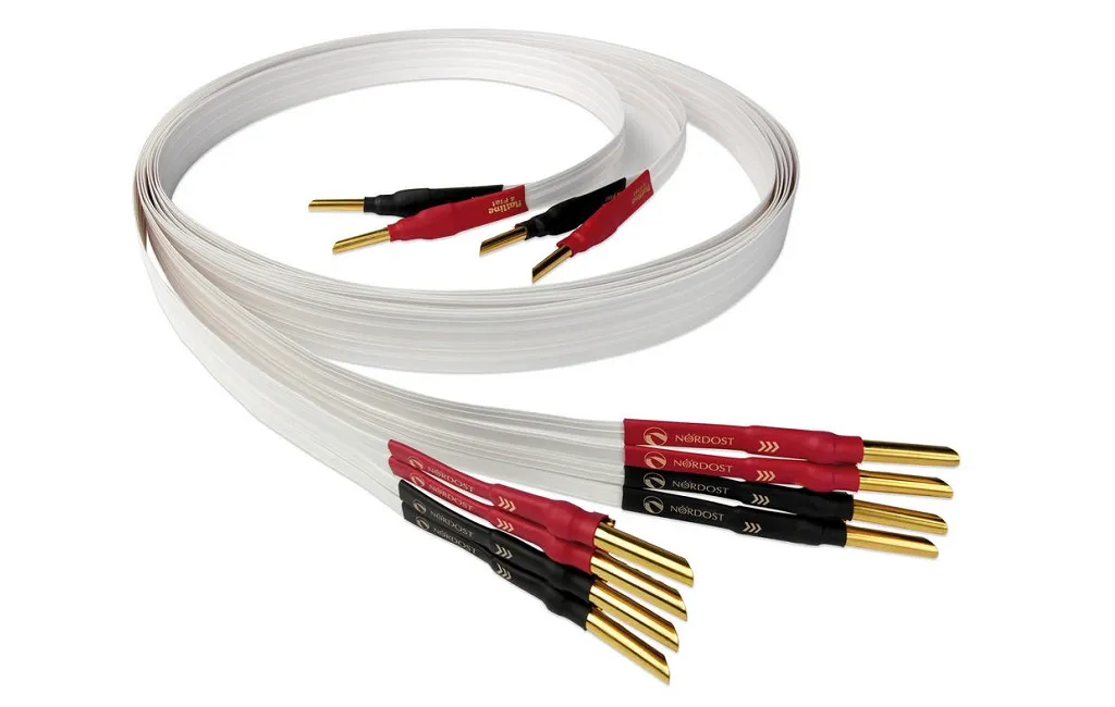 Акустичні кабелі Nordost 4 Flat, 2x2.5m is terminated with low-mass Z plugs