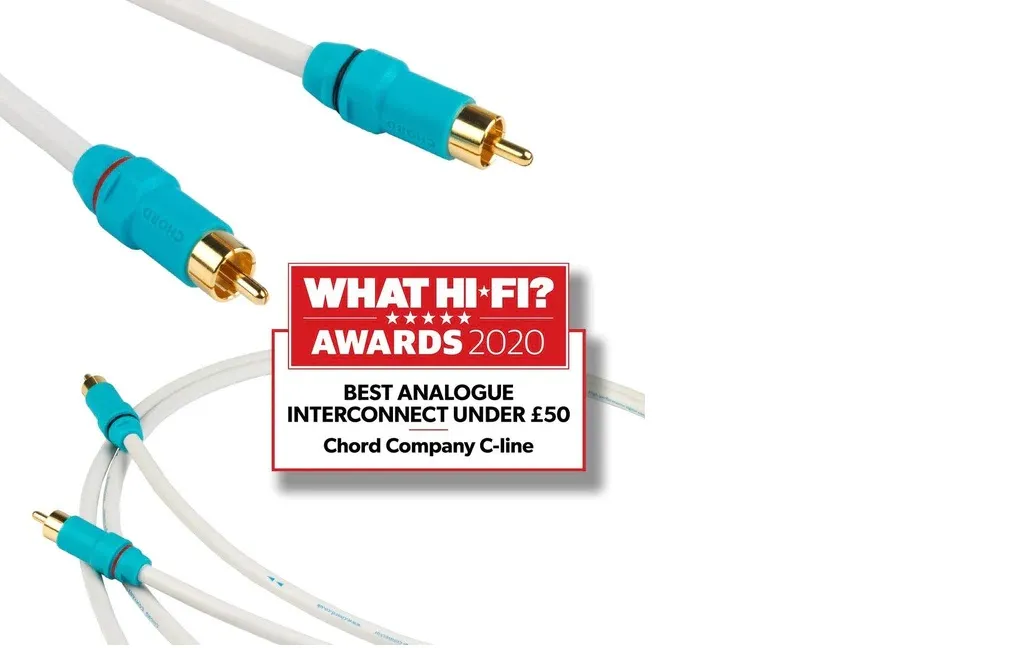 Міжблочні кабелі CHORD C-Jack 3.5mm Stereo to 2RCA 1.5m