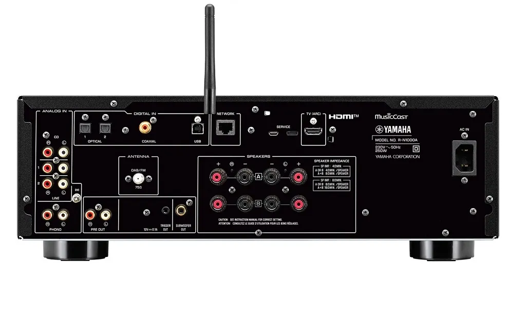 Стерео ресивер Yamaha R-N1000A Black
