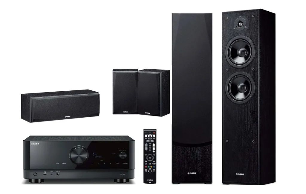Комплекти домашніх кінотеатрів Yamaha Kino SYSTEM 451A (RX-V4A + NS-F51 + NS-P51) Black