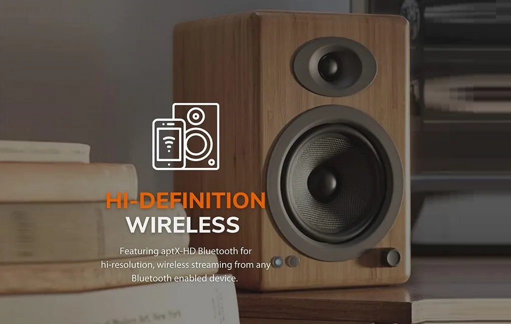 Активная полочная акустика Audioengine A5+ Bamboo