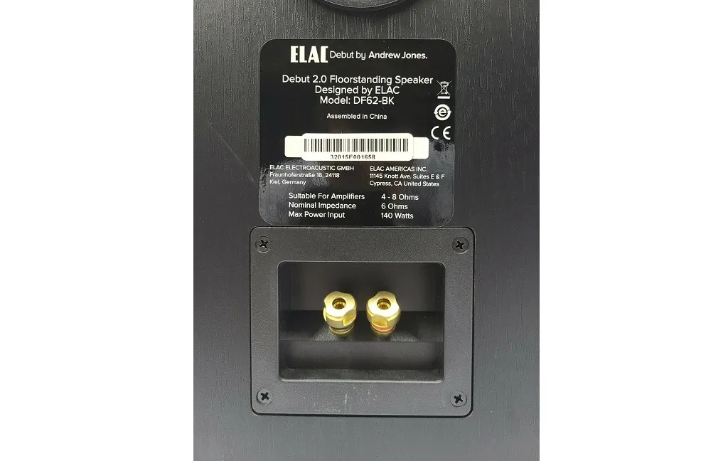 Підлогова Акустика Elac Debut 2.0 DF62 Black Brushed Vinyl