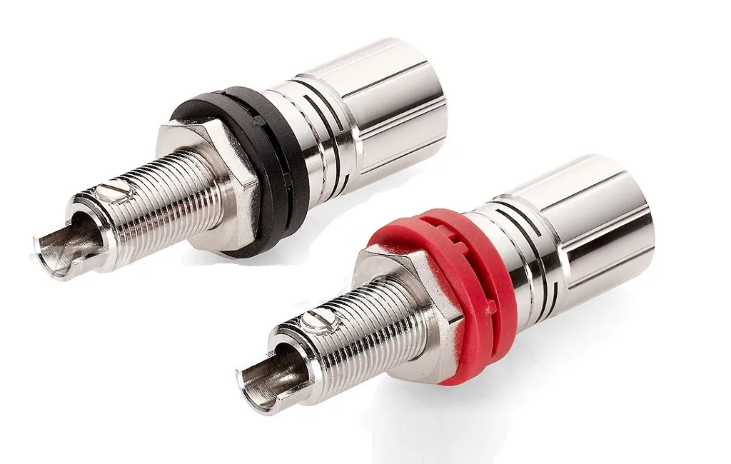 Апаратні роз'єми та акустичні термінали TTAF 93304/305 Professional binding post Rhodium