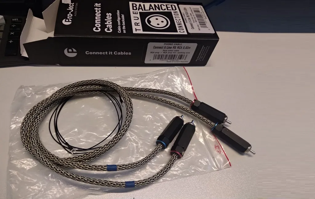 Phono кабели Pro-Ject Connect it Line RS RCA 0,82m