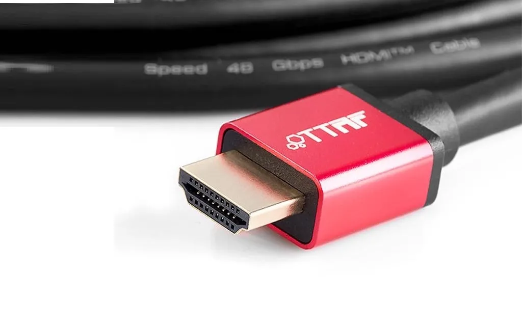 HDMI кабелі TTAF HDMI 2.1 Cable Red 24K Gold 5m