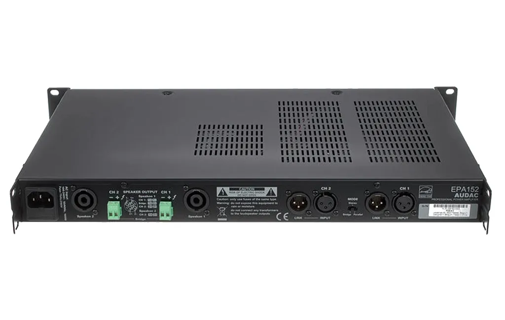 Трансляційні підсилювачі Audac EPA152 Black