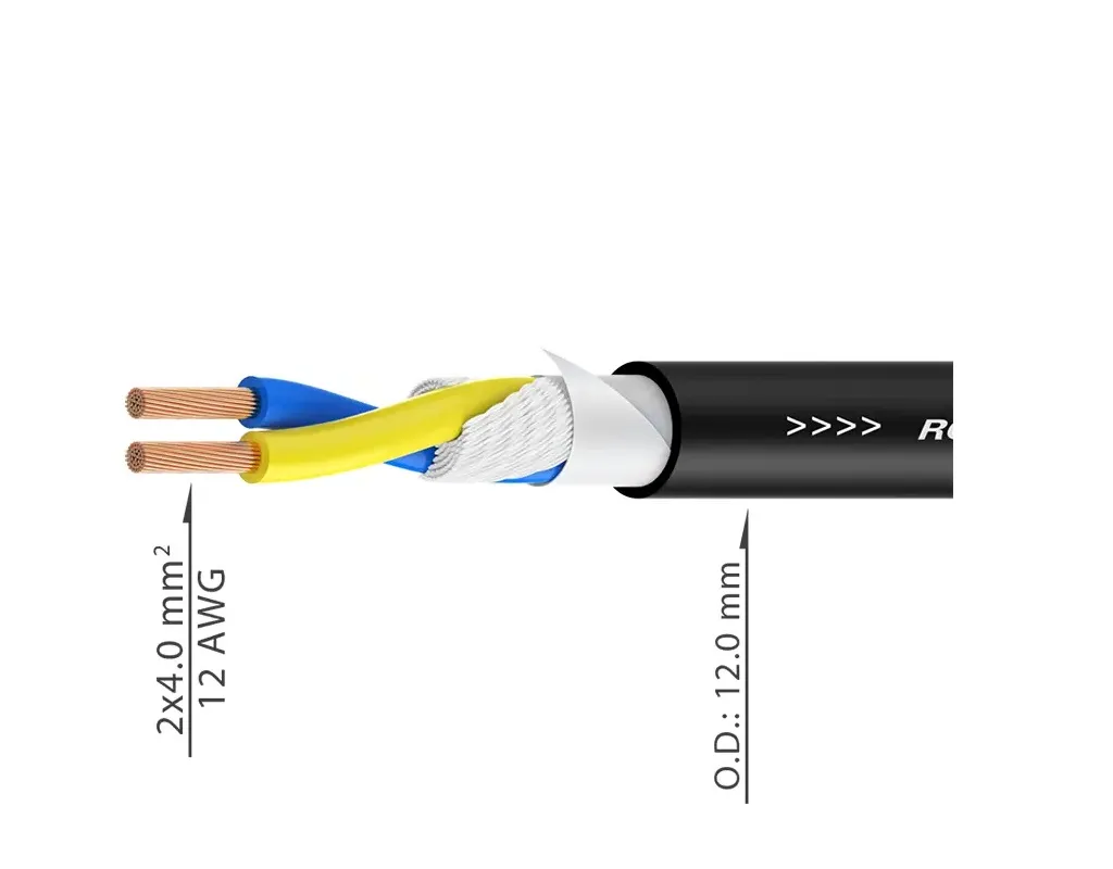 Акустичні кабелі Roxtone SC020F, 2х4.0, 100 м
