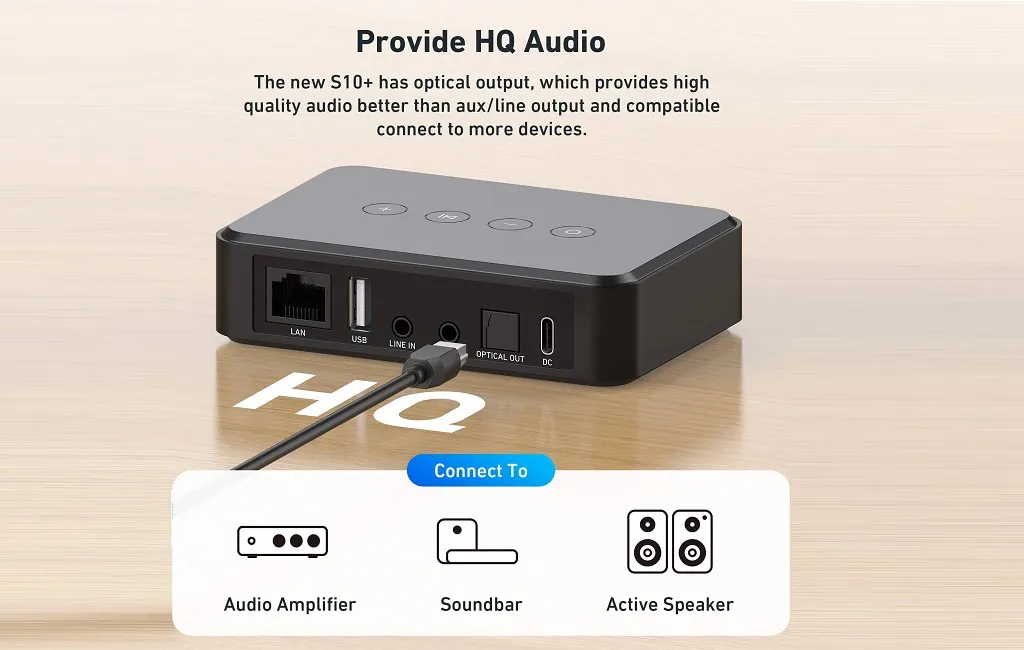 Мережевий плеєр Arylic S10+ Wireless Mini Stereo Preamplifier