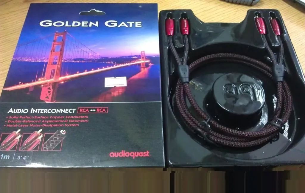 Межблочные кабели AUDIOQUEST 0.6m GOLDEN GATE RCA > RCA