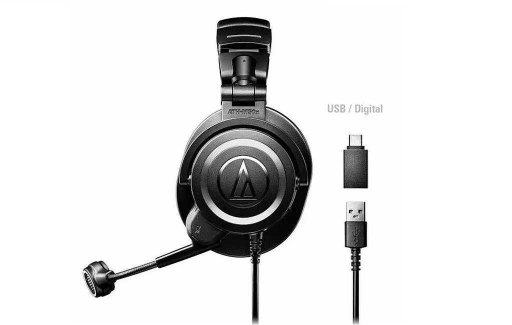 Навушники гарнітура Audio-Technica ATH-M50XSTS-USB