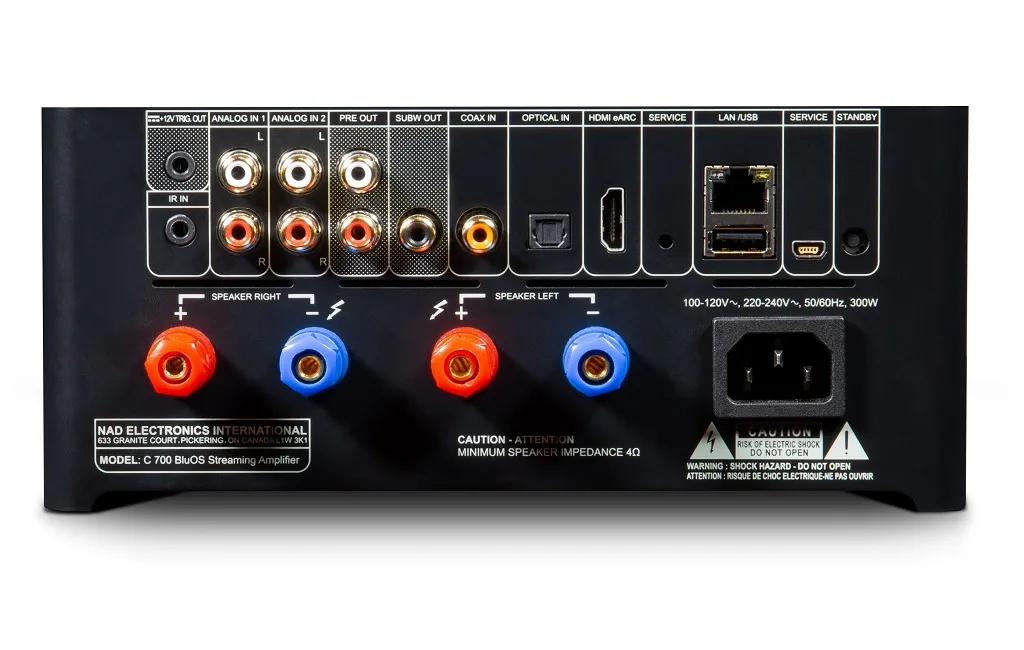 Стерео усилители NAD C 700 BluOS Streaming Amplifier