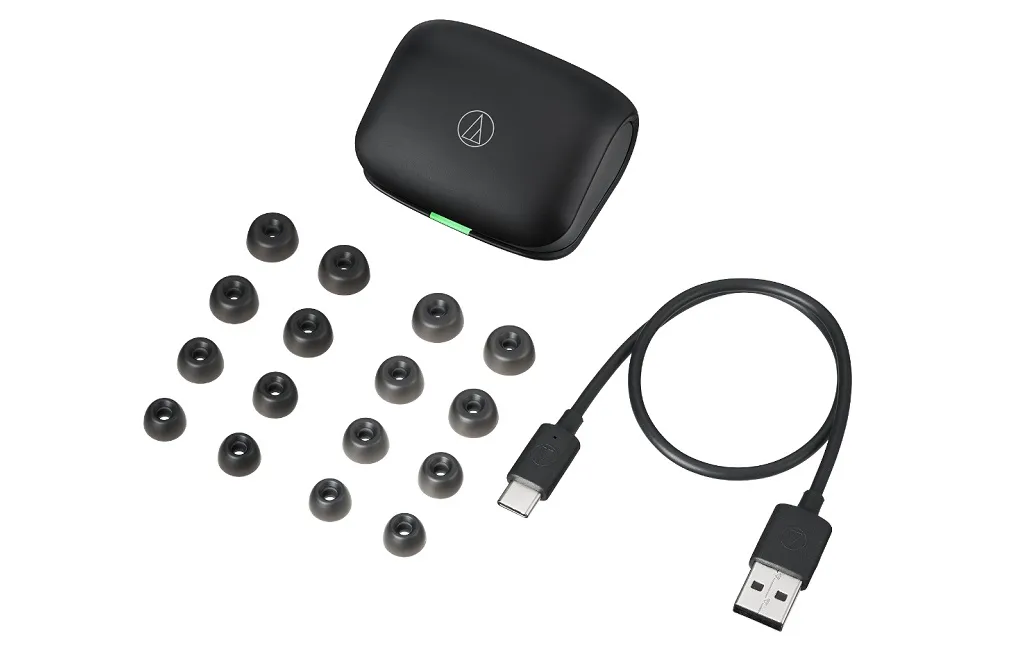 Наушники беспроводные (Bluetooth) Audio-Technica ATH-TWX7 Black