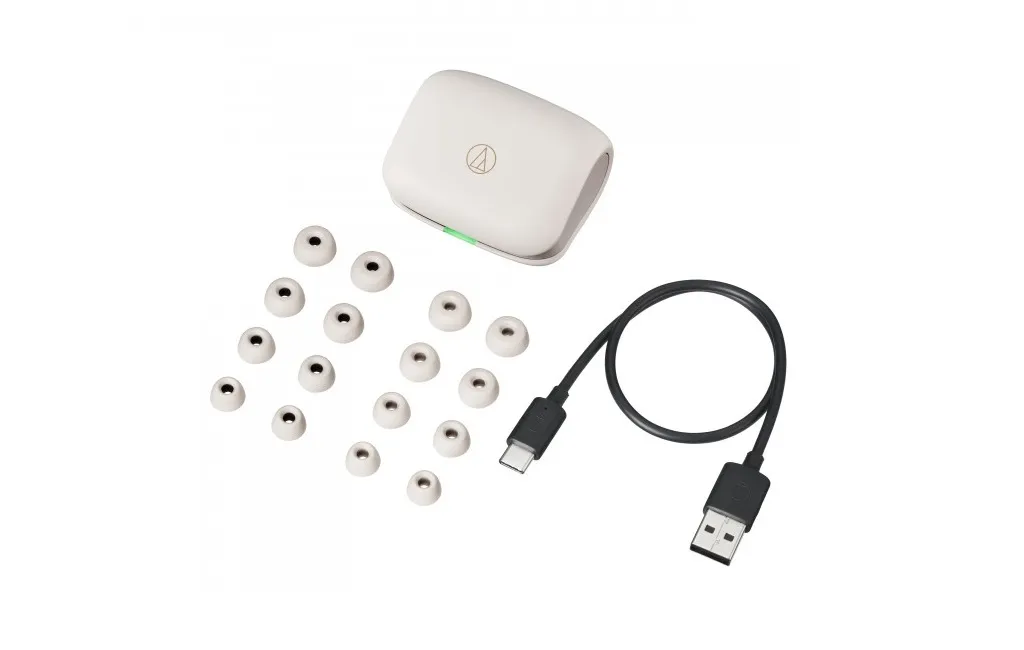 Наушники беспроводные (Bluetooth) Audio-Technica ATH-TWX7 White