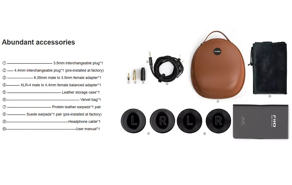 Навушники відкриті FIIO FT5 Black