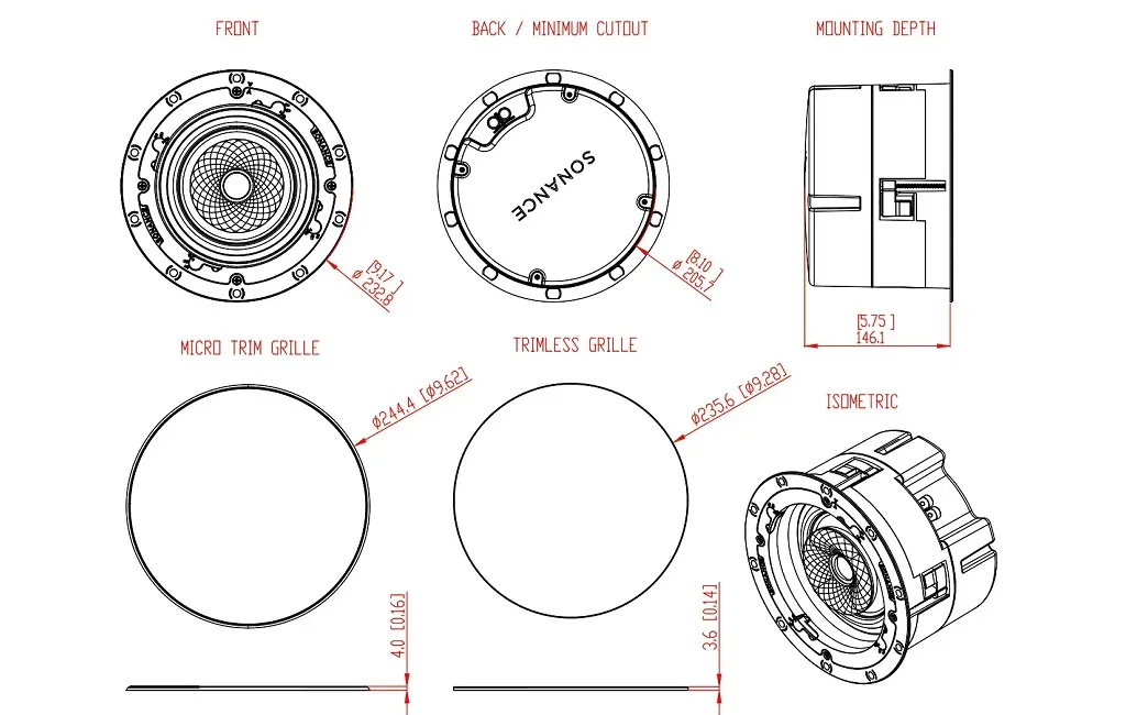 Вбудована акустика Sonance VX62R