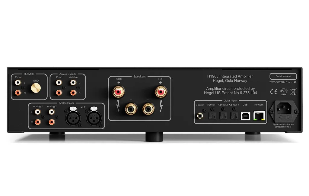 Стерео усилители Hegel H190v Black