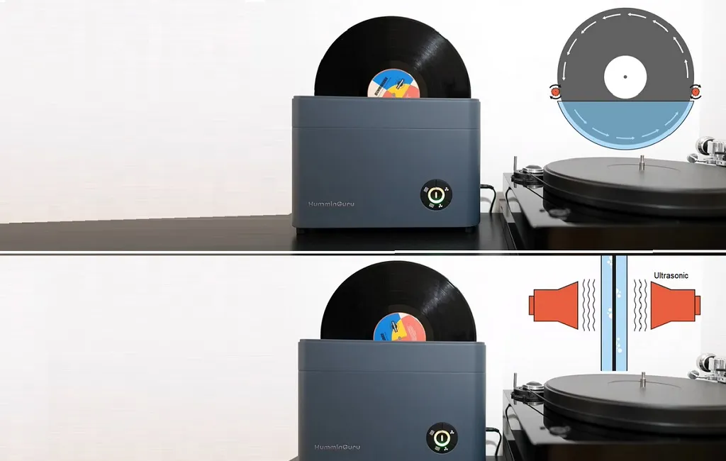 Мийки для вінілу HumminGuru Ultrasonic Vinyl Record Cleaner Dark Grey