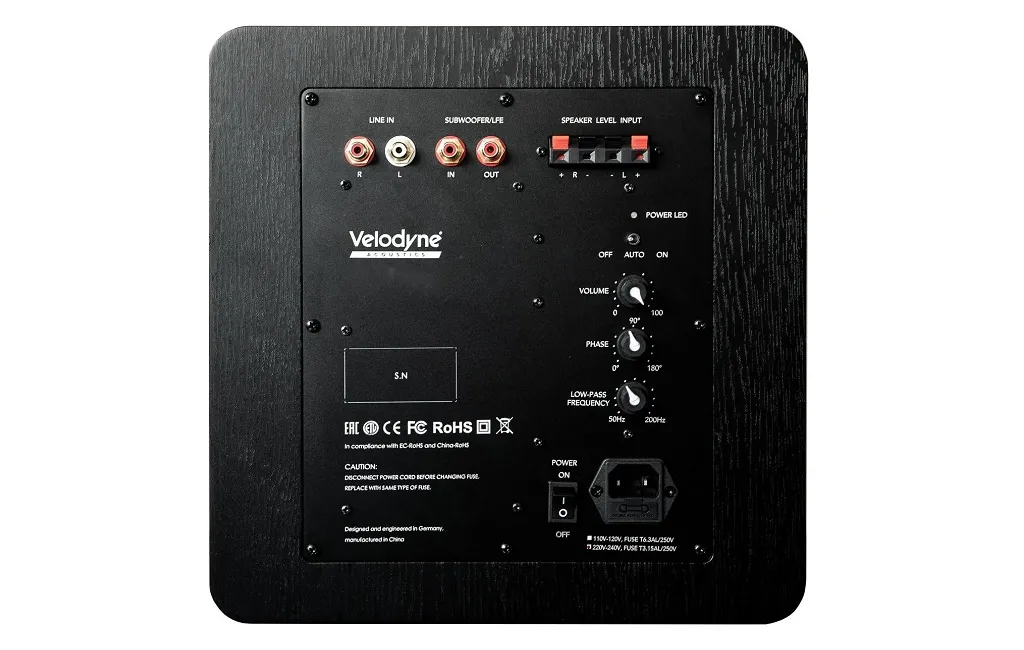 Сабвуферы  Velodyne DB 15 BLACK VINYL