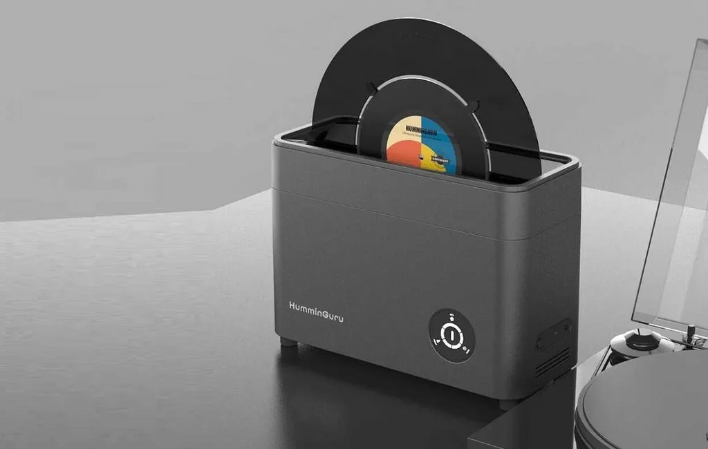 Мойки для винила HumminGuru Ultrasonic Vinyl Record Cleaner Bundle (With 7"&10" Record Adapter) Dark Grey