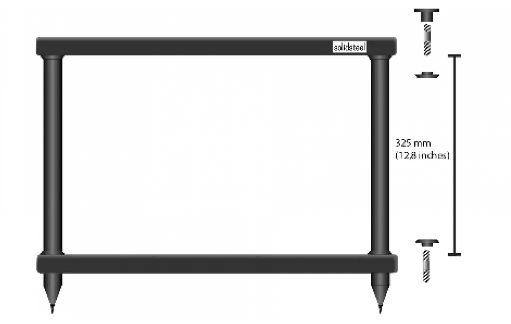 Стійки та тумби для HI-FI техніки Solidsteel S3-2 Black