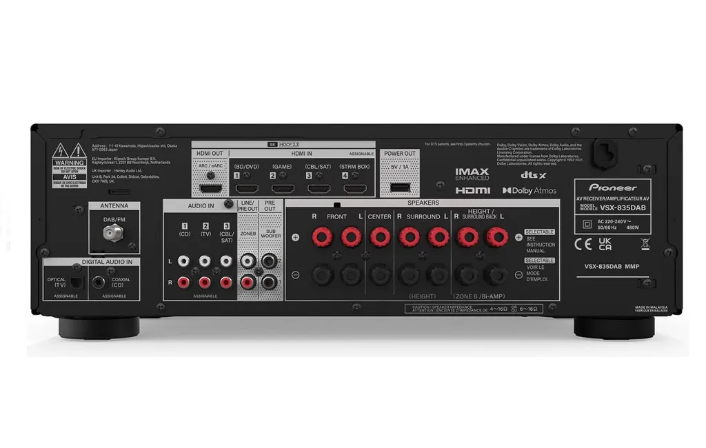 AV Ресиверы Pioneer VSX-835D Black