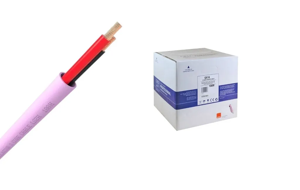 Акустичні кабелі QX16/2 100M PINK LSZH (QE4010)