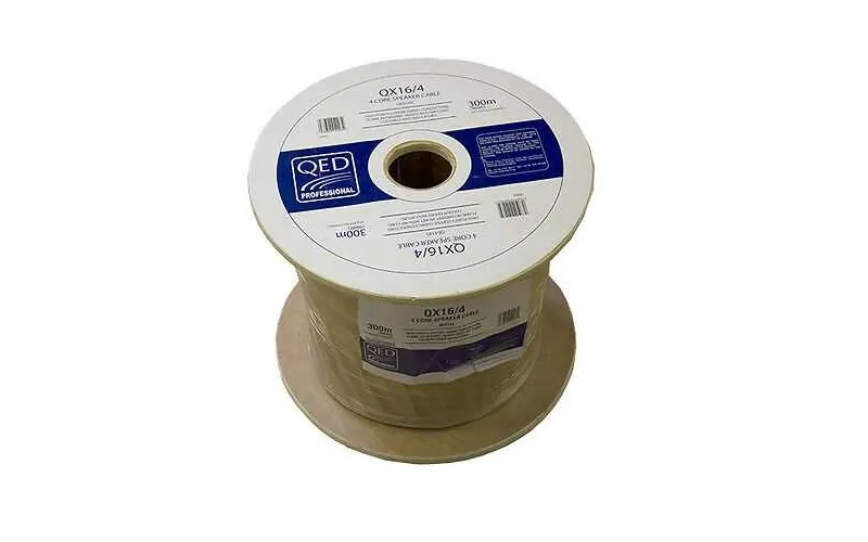 Акустические кабели QED QX16/4 100M WHITE PVC FLAME-RET (QE4140)