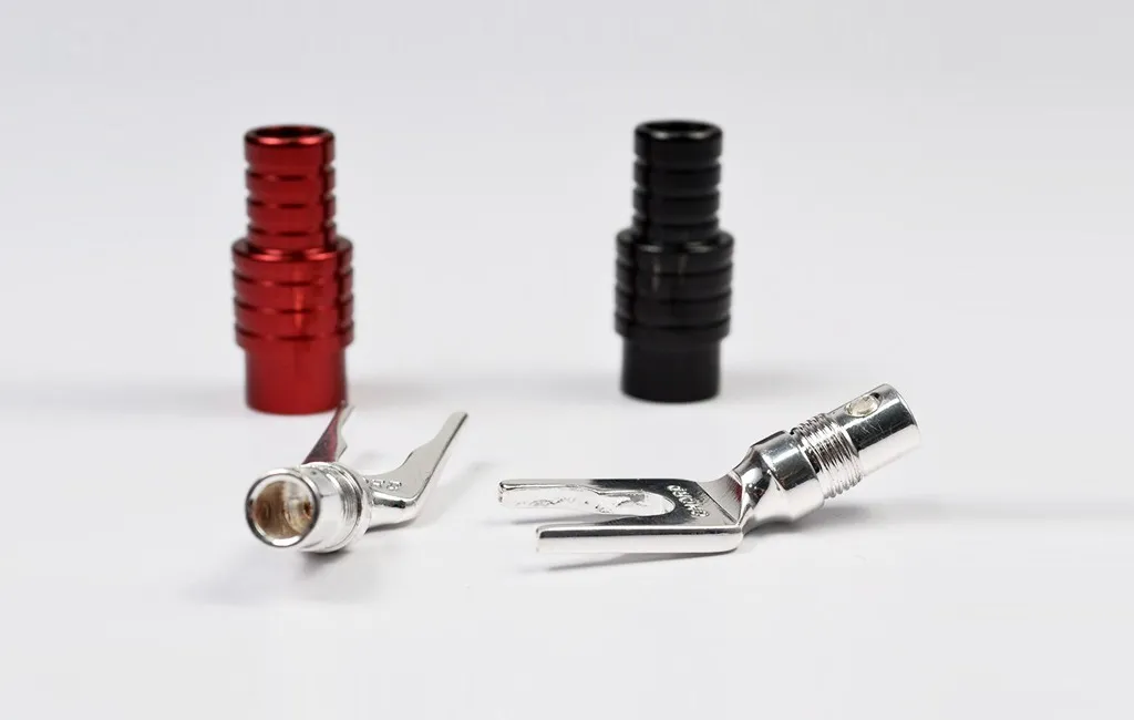 Конектори, роз'єми CHORD ChordOhmic ChorAlloy Spade SHORT CRIMP & Black ABS Cap