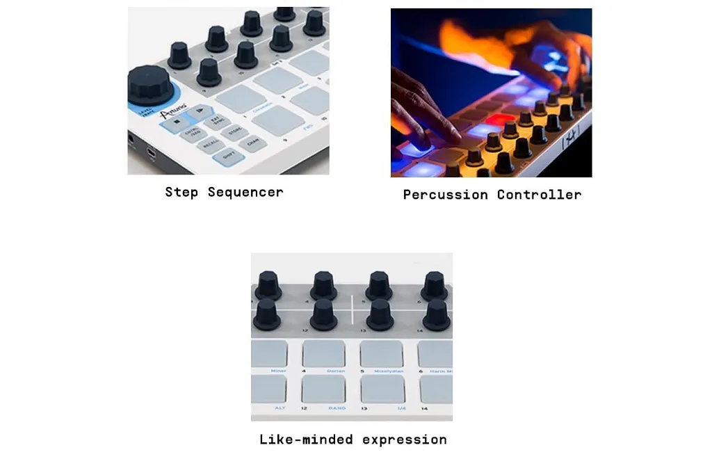 MIDI-клавіатури Arturia BeatStep White Edition