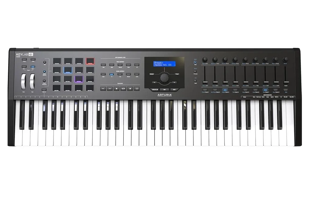 MIDI-клавіатури Arturia KeyLab 61 MkII Black Edition