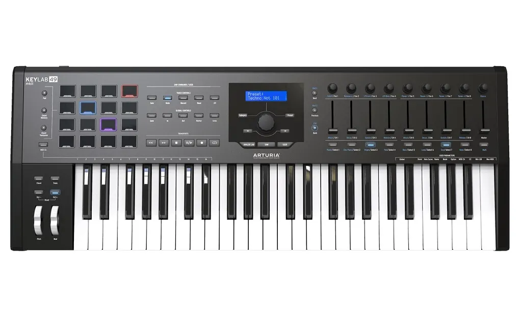 MIDI-клавіатури Arturia KeyLab 49 MkII Black Edition